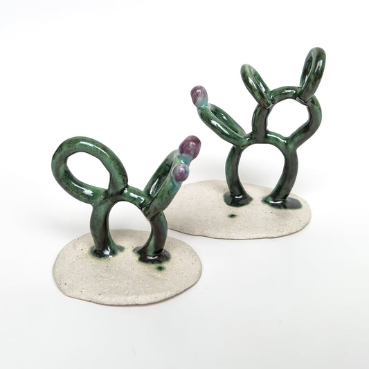 Par de Esculturas Opuntia